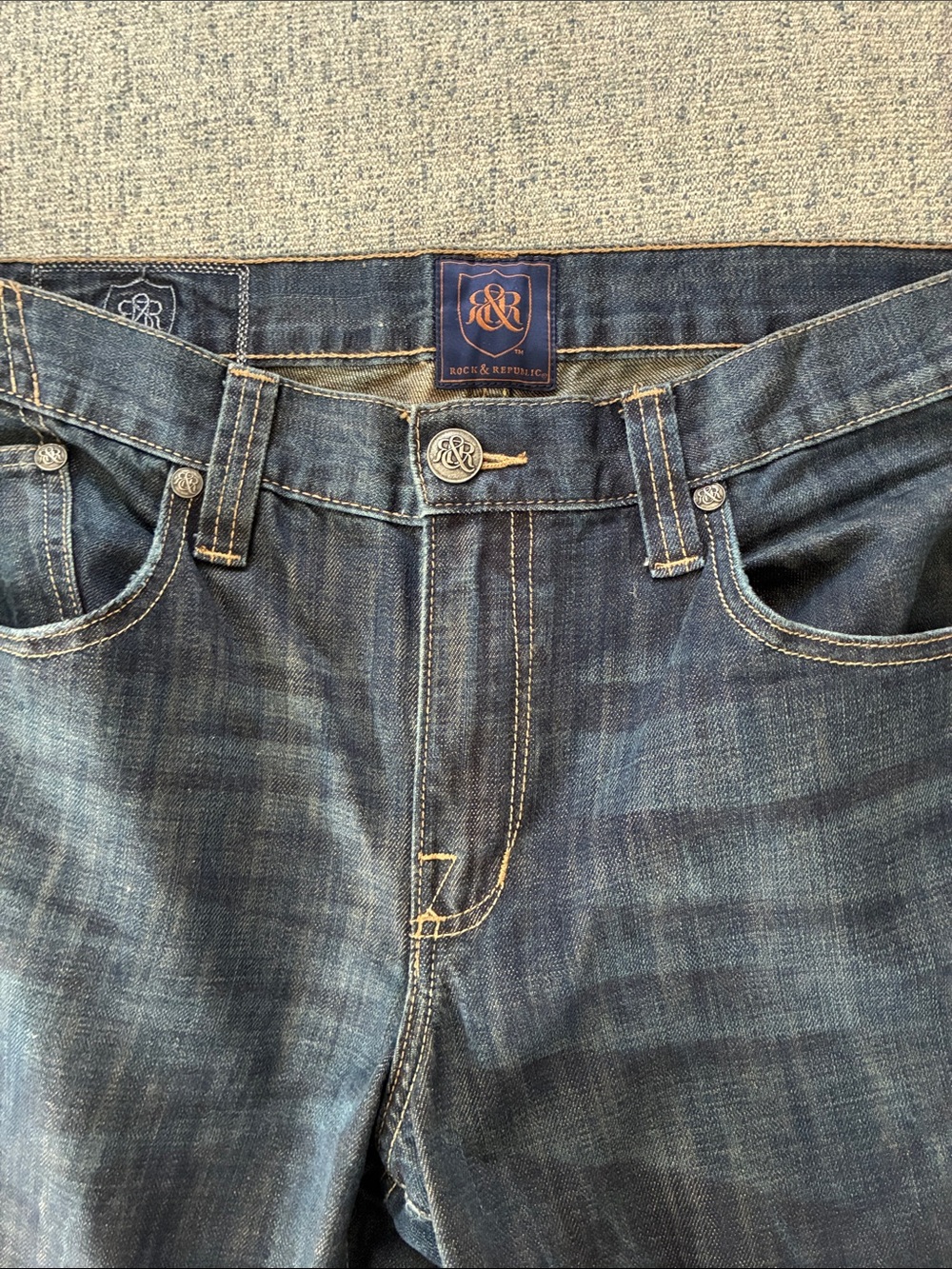Rock & Republic Men's Indigo Blue Relaxed Jeans